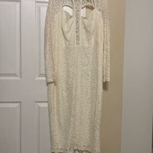 Beautiful cream color lace dress
